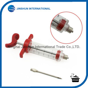 Plastic Seasoning Sauce Meat Marinade Injector/Syringe